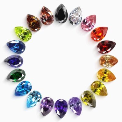 pear cut 5a cubic zirconia stones