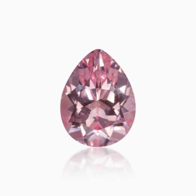 pear cut lab grown light padparadscha sapphire