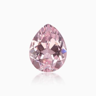 pear cut lab grown pink morganite