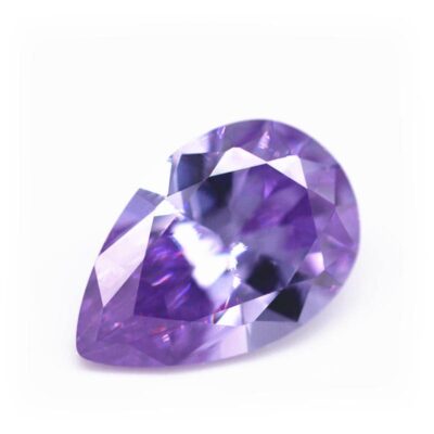 pear cut lavender 5a cubic zirconia