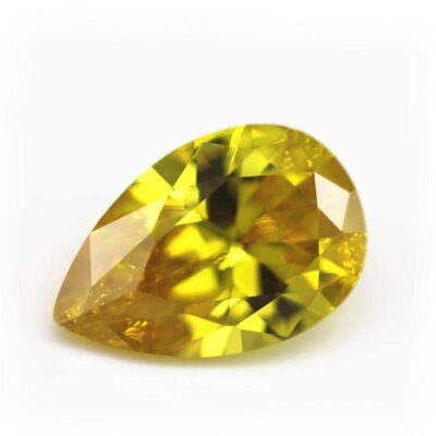 pear cut olive 5a cubic zirconia