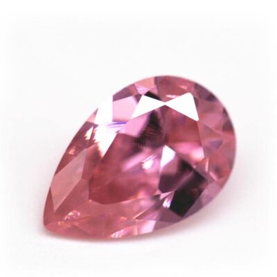 pear cut pink 5a cubic zirconia