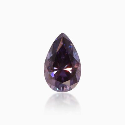 pear imperial purple moissanite stone