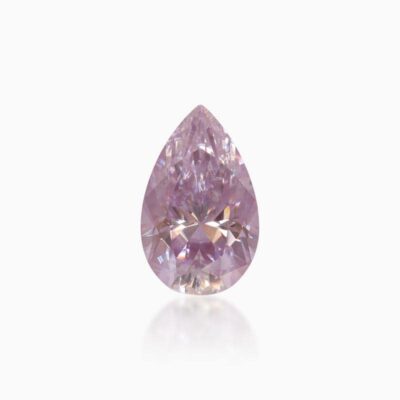 pear light purple moissanite stone