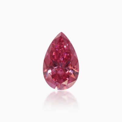 pear watermelon red moissanite stone