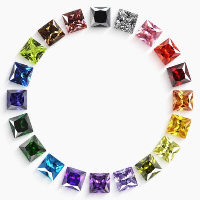 princess cut 5a cubic zirconia stones