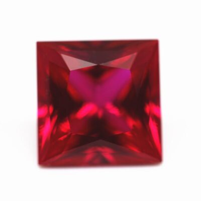 princess cut lab grown ruby 1
