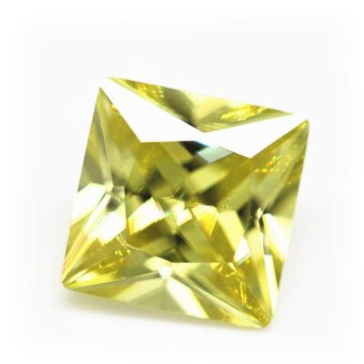 princess cut olive 5a cubic zirconia