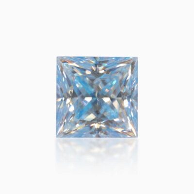 princess ice blue moissanite stone