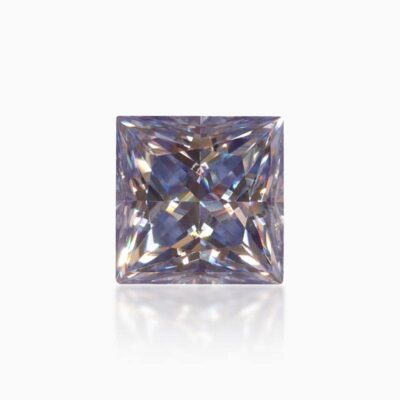 princess imperial purple moissanite stone