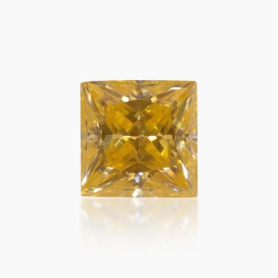 princess lemon yellow moissanite stone