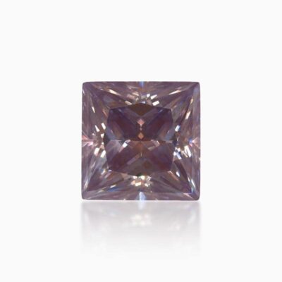 princess light purple moissanite stone