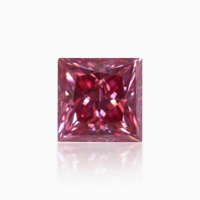 princess watermelon red moissanite stone