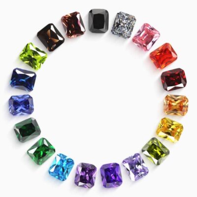 radiant cut 5a cubic zirconia stones