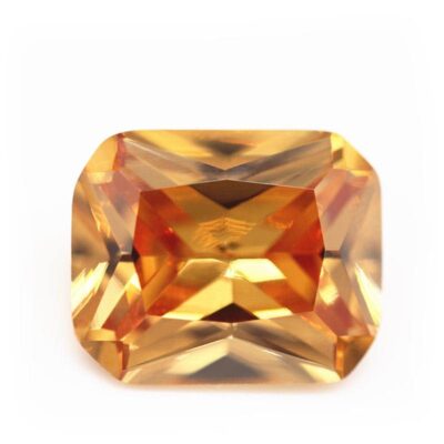 radiant cut champagne 5a cubic zirconia