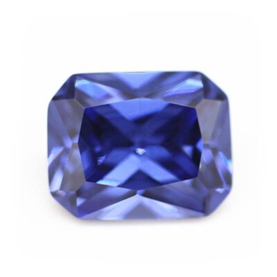 radiant cut tanzanite 5a cubic zirconia