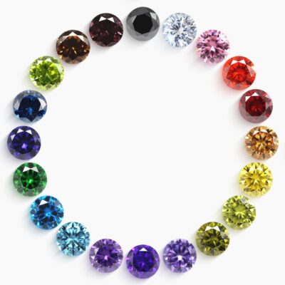 round cut 5a cubic zirconia stones