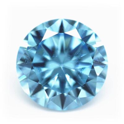 round cut aquamarine 5a cubic zirconia