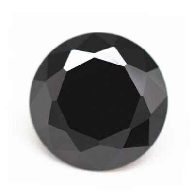 round cut black 5a cubic zirconia