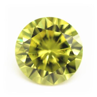 round cut olive 5a cubic zirconia