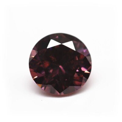 round cut rhodolite 5a cubic zirconia