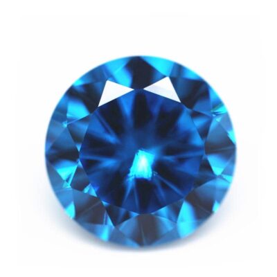 round cut sea blue 5a cubic zirconia