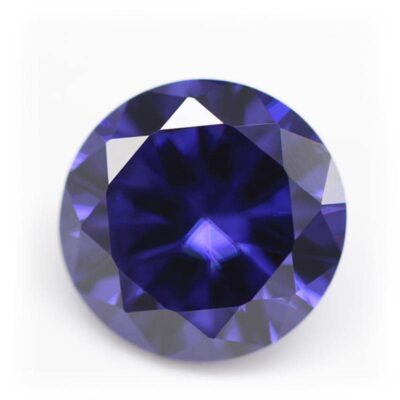 round cut tanzanite 5a cubic zirconia