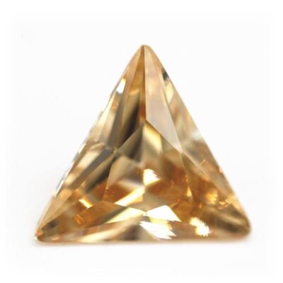 triangle cut champagne 5a cubic zirconia