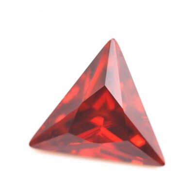 triangle cut garnet red 5a cubic zirconia 1