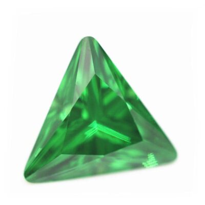 triangle cut green 5a cubic zirconia 1