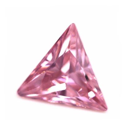 triangle cut pink 5a cubic zirconia 1