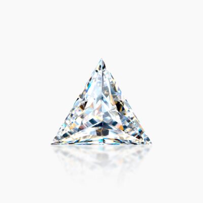 triangle moissanite loose stone d color vvs1