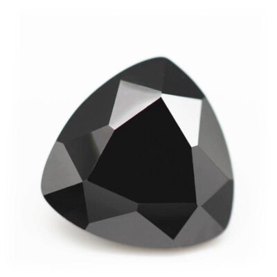 trillion cut black 5a cubic zirconia