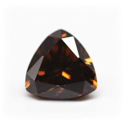 trillion cut brown 5a cubic zirconia