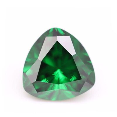 trillion cut green 5a cubic zirconia