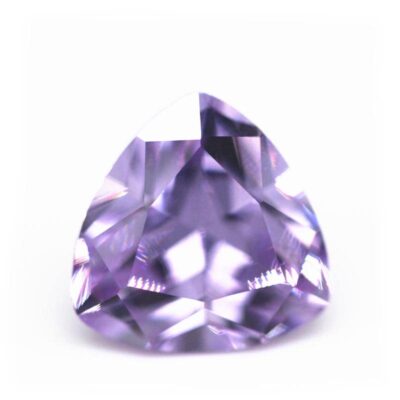 trillion cut lavender 5a cubic zirconia