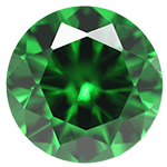 green cubic zirconia