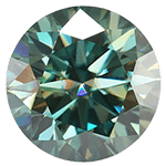 green moissanite stones
