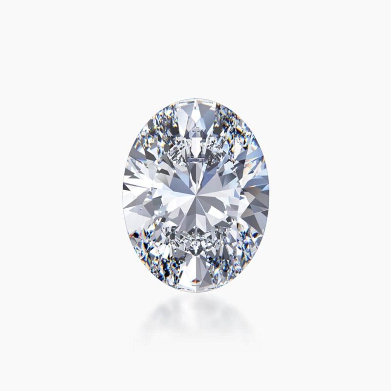 diamante cultivado en laboratorio de corte ovalado