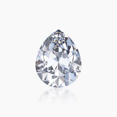 diamante cultivado en laboratorio con corte de pera