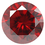 red cubic zirconia