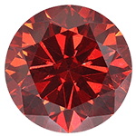 red moissanite stones