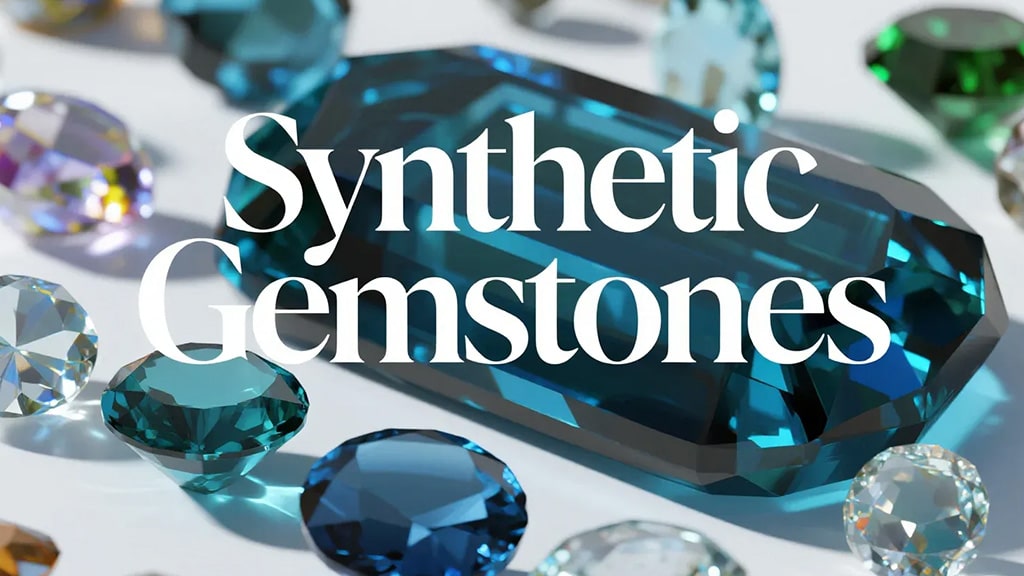 Assorted lab grown gemstones in various shapes and colors from top synthetic gemstone manufacturers