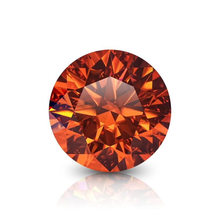 orange moissanite