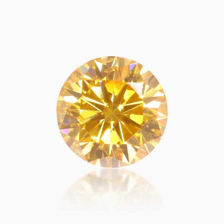 yellow moissanite