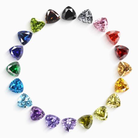 trillion cut 5a cubic zirconia stones
